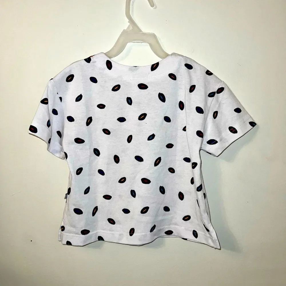 Vintage 1990s Esprit Polka Dot Patterned Short Sleeve‎ Top